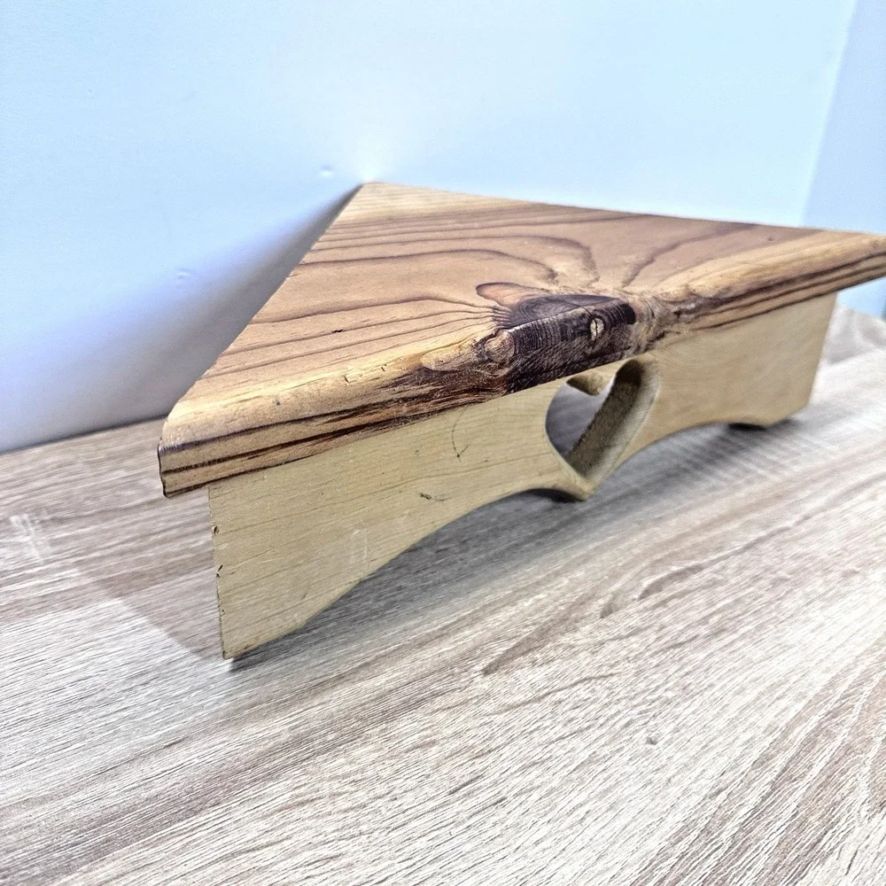 Vintage Wood Heart Cutout Corner Wall‎ Shelf Country Cottagecore 14